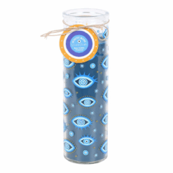 Alternative view of All Seeing Eye Print White Rose Tube Candle