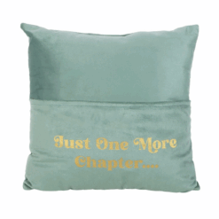Alternative view of Just One More Chapter Cushion with Book Pocket