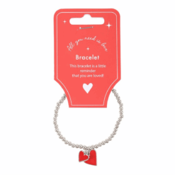 Alternative view of All You Need Is Love Beaded Heart Charm Bracelet