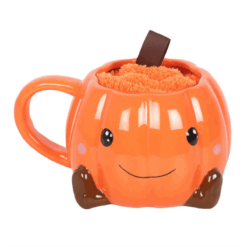 Alternative view of Cute Smiling Pumpkin Mug and Socks Set