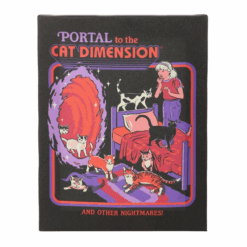 Alternative view of 19x25cm The Cat Dimension Canvas Plaque by Steven Rhodes