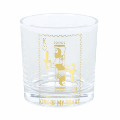 Alternative view of King of My Heart Drinking Glass
