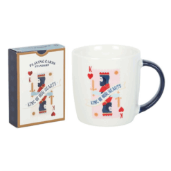 Alternative view of King of Our Hearts Mug and Playing Cards Set