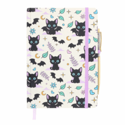 Alternative view of Cute and Creepy Print A5 Notebook with Amethyst Pen