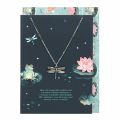 Alternative view of Dragonfly Necklace on Greeting Card