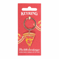 Alternative view of Pizza Slice Keyring