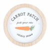 Carrot Patch Round 3D Wall Plaque