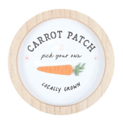 Alternative view of Carrot Patch Round 3D Wall Plaque