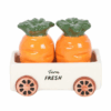 Carrot Salt and Pepper Shakers in Wagon Carrot Salt and Pepper Shakers in Wagon