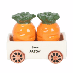 Alternative view of Carrot Salt and Pepper Shakers in Wagon