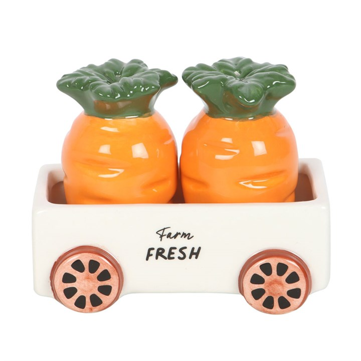 Carrot Salt and Pepper Shakers in Wagon Carrot Salt and Pepper Shakers in Wagon - Image 2