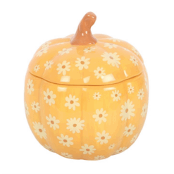Alternative view of Groovy Floral Pumpkin Oil Burner