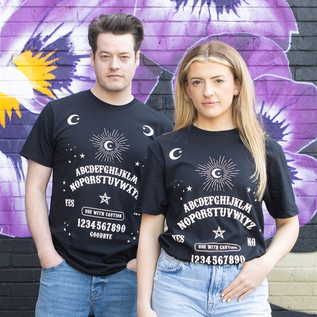 Black Talking Board Unisex T-shirt Size L Black Talking Board Unisex T-shirt Size L - Image 2