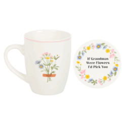 Alternative view of If Grandmas Were Flowers Floral Mug & Coaster Set