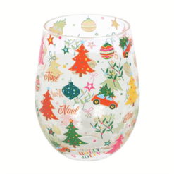 Alternative view of Nostalgic Christmas Print Stemless Glass