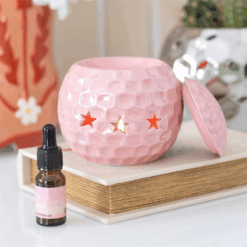 Alternative view of Pink Disco Ball Oil Burner