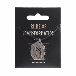 Alternative view of Rune of Transformation Viking Cord Necklace