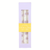 Set of 3 Purple Daisy Taper Candles Set of 3 Purple Daisy Taper Candles