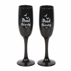 Alternative view of Set of 2 Dead Thirsty Champagne Flutes