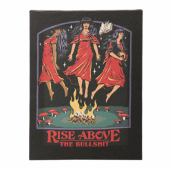 Alternative view of 19x25cm Rise Above the Bullshit Canvas Plaque by Steven Rhodes