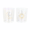 Iridescent Sun and Moon Votive Candle Holders