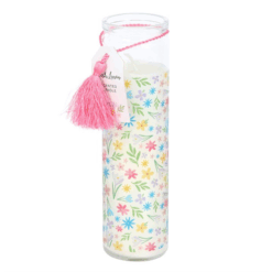 Alternative view of Spring Floral Print Fresh Linen Tube Candle