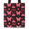 Flaming Butterfly Print Polycotton Tote Bag Flaming Butterfly Print Polycotton Tote Bag