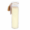 Aphrodite Goddess Tube Candle with Rose Quartz Crystals