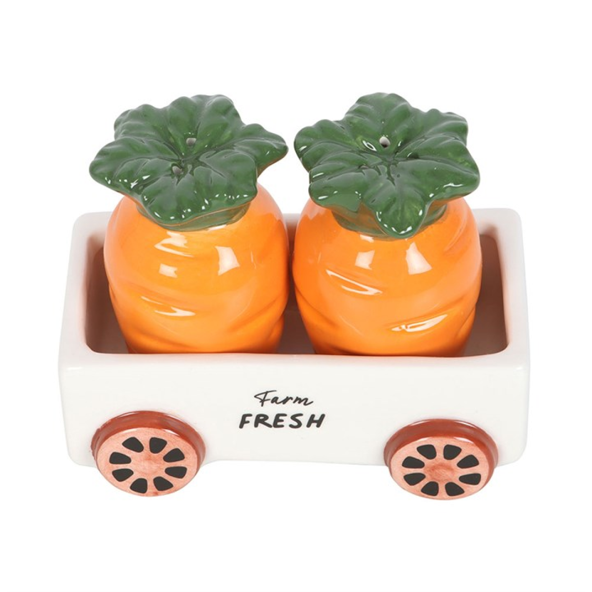 Carrot Salt and Pepper Shakers in Wagon Carrot Salt and Pepper Shakers in Wagon - Image 3