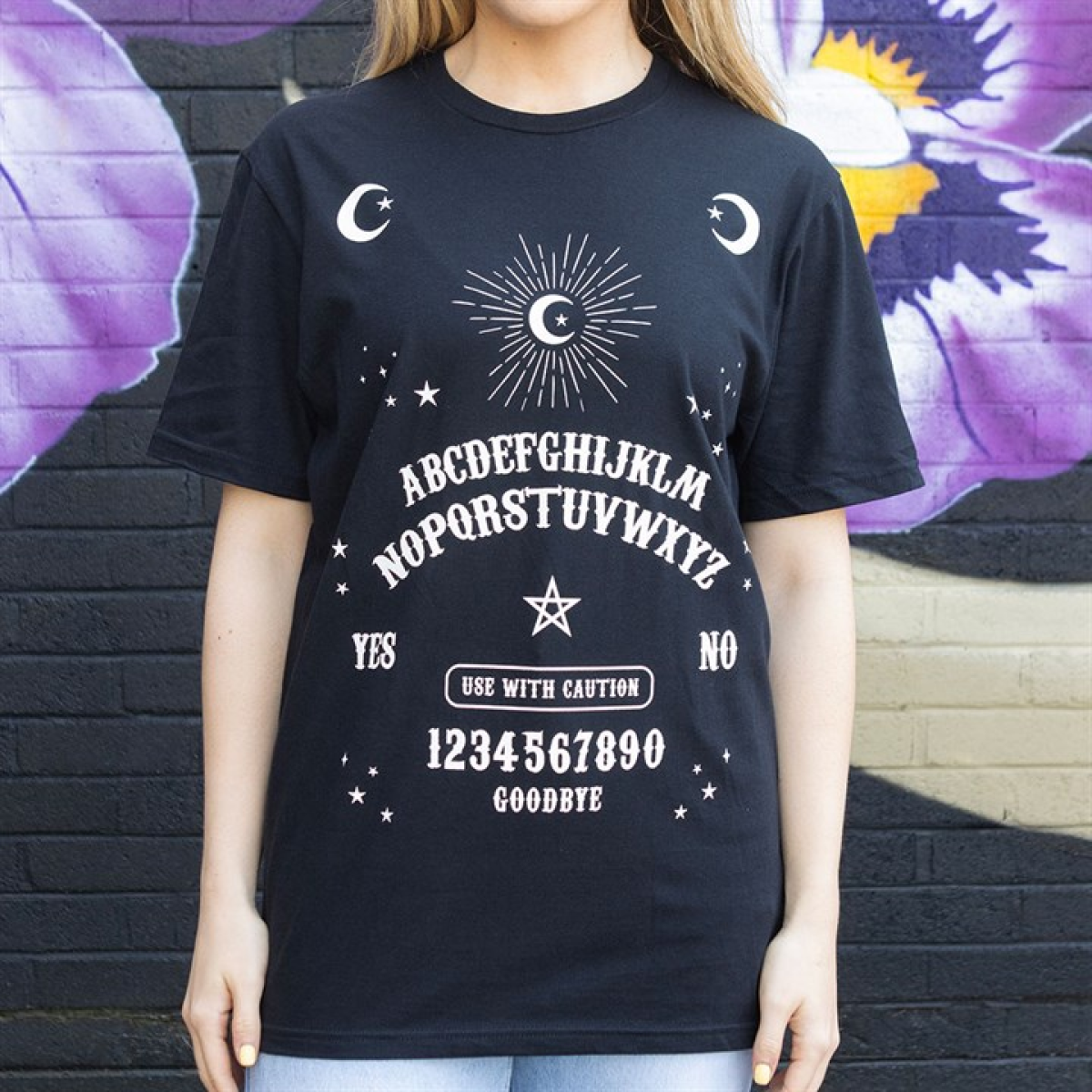 Black Talking Board Unisex T-shirt Size L Black Talking Board Unisex T-shirt Size L - Image 3