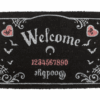 Pink and Black Talking Board Doormat