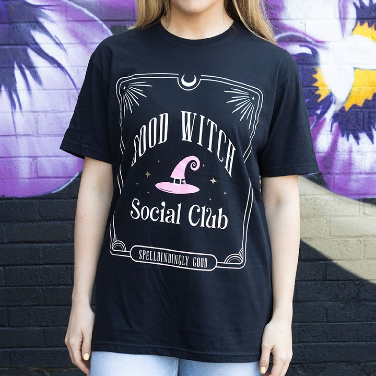Pink Good Witch Social Club Unisex T-shirt Size L Pink Good Witch Social Club Unisex T-shirt Size L - Image 3