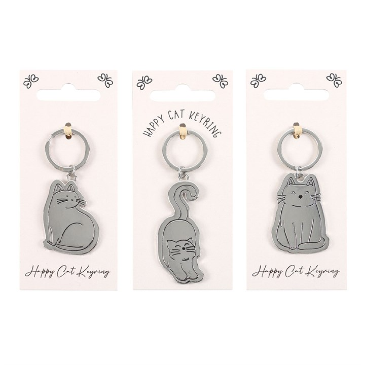 Set of 24 Happy Cat Keyrings on Display Set of 24 Happy Cat Keyrings on Display - Image 3
