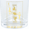 King of My Heart Drinking Glass