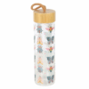 Floral Bug Print Glass Water Bottle Floral Bug Print Glass Water Bottle