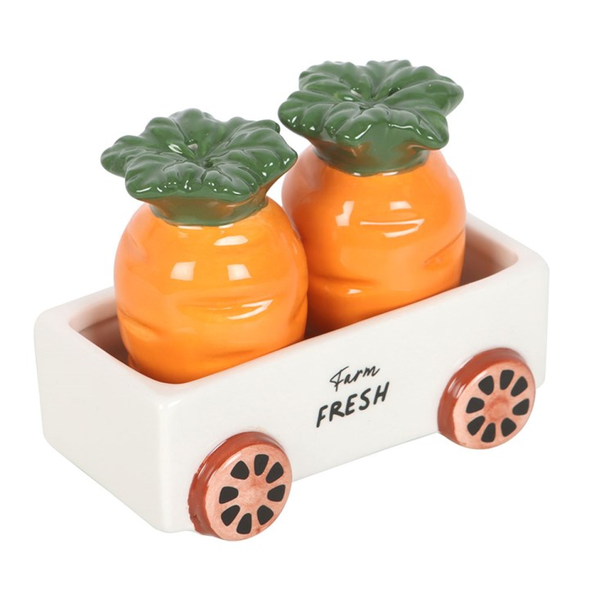Carrot Salt and Pepper Shakers in Wagon Carrot Salt and Pepper Shakers in Wagon - Image 4