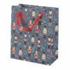 23cm Blue Nutcracker Print Gift Bag