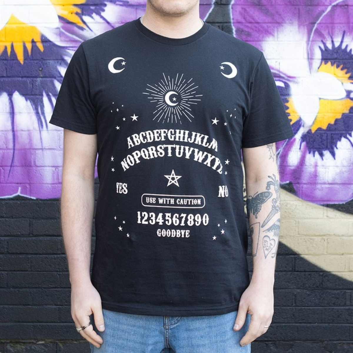 Black Talking Board Unisex T-shirt Size L Black Talking Board Unisex T-shirt Size L - Image 4