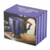 Purple Striped Bat Wing Teacup