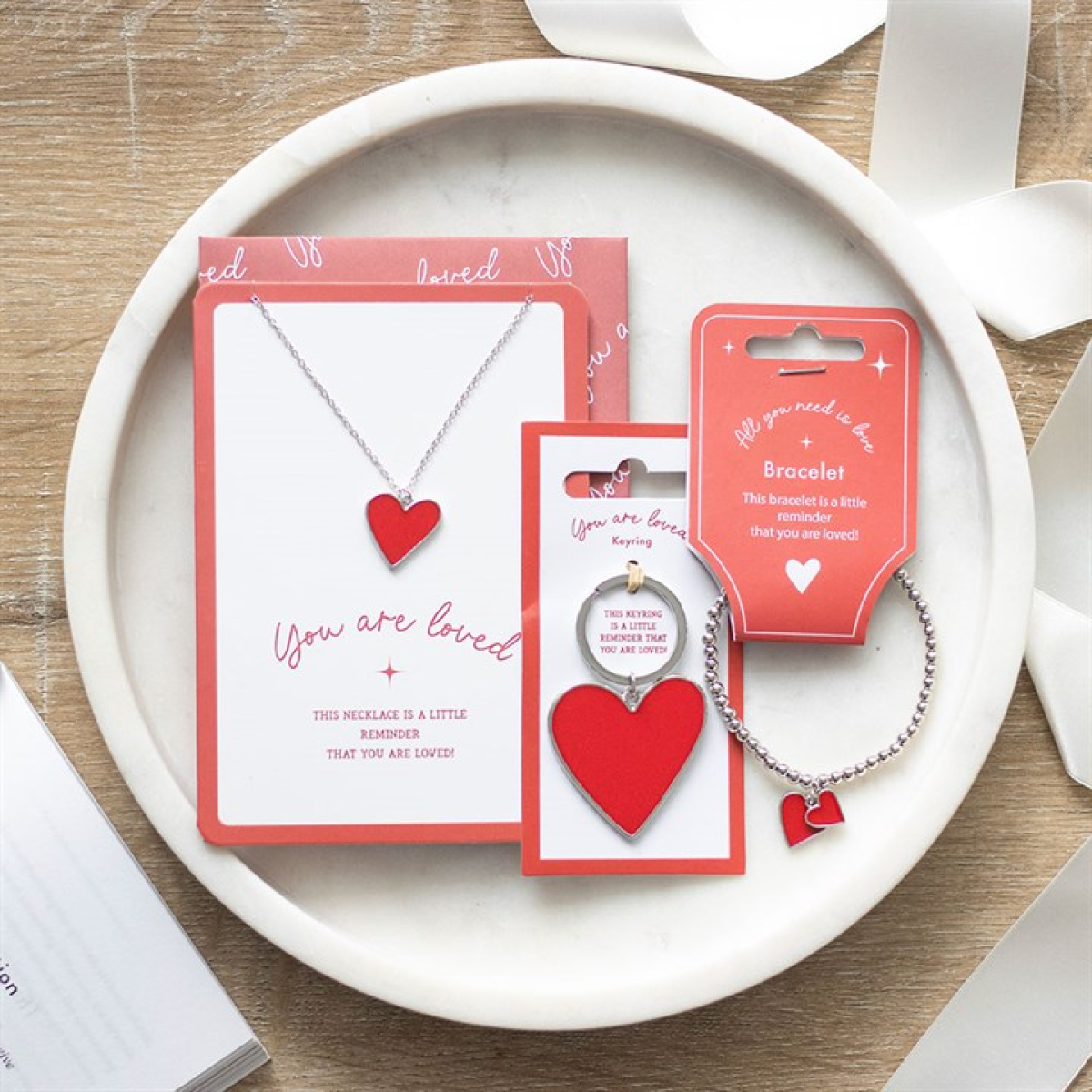 All You Need Is Love Beaded Heart Charm Bracelet All You Need Is Love Beaded Heart Charm Bracelet - Image 5