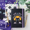 Cute and Creepy Print A5 Notebook with Amethyst Pen Cute and Creepy Print A5 Notebook with Amethyst Pen