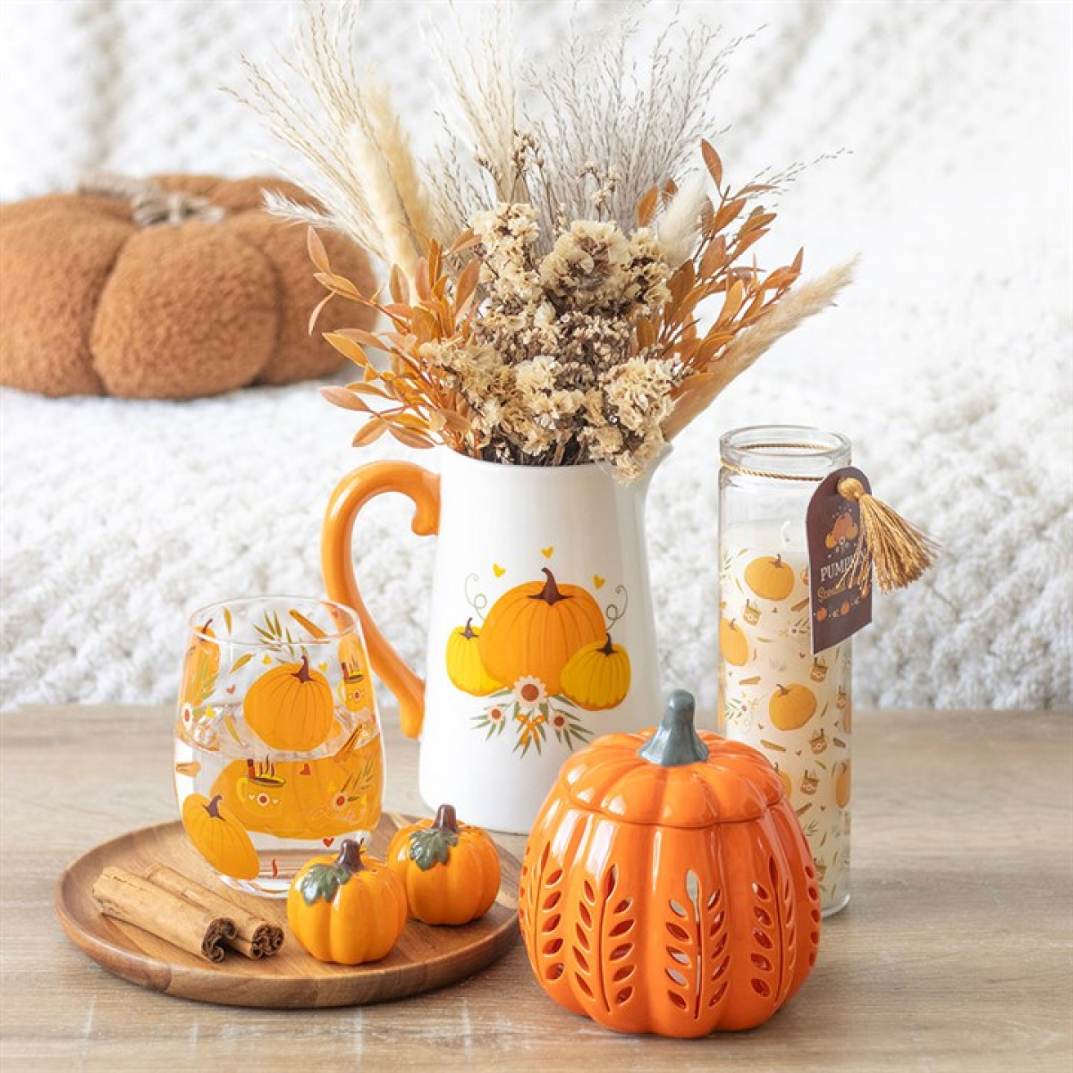 Orange Leaf Cut Out Pumpkin Oil Burner and Wax Warmer Orange Leaf Cut Out Pumpkin Oil Burner and Wax Warmer - Image 6
