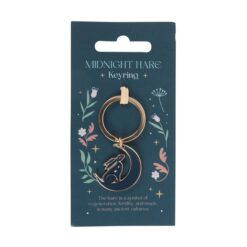 Alternative view of Midnight Hare Keyring