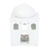 Off White Mosque Oil Burner and Incense Cone Holder Off White Mosque Oil Burner and Incense Cone Holder
