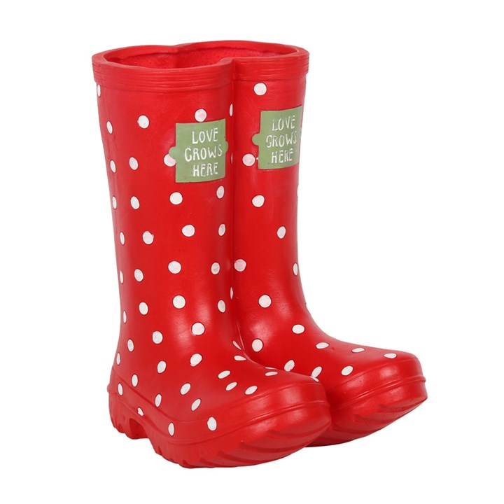 Red Welly Boot Planter Red Welly Boot Planter