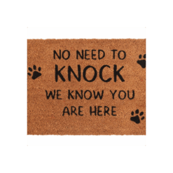 Alternative view of Natural No Need To Knock Dog Doormat