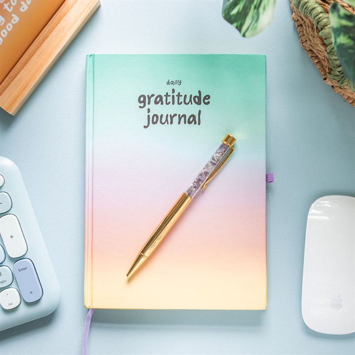 Multicoloured Gratitude Journal with Amethyst Pen Multicoloured Gratitude Journal with Amethyst Pen - Image 6