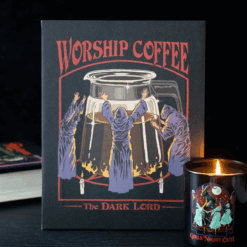 19x25cm Worship Coffee Canvas Plaque by Steven Rhodes