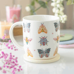 Floral Bug Print Mug