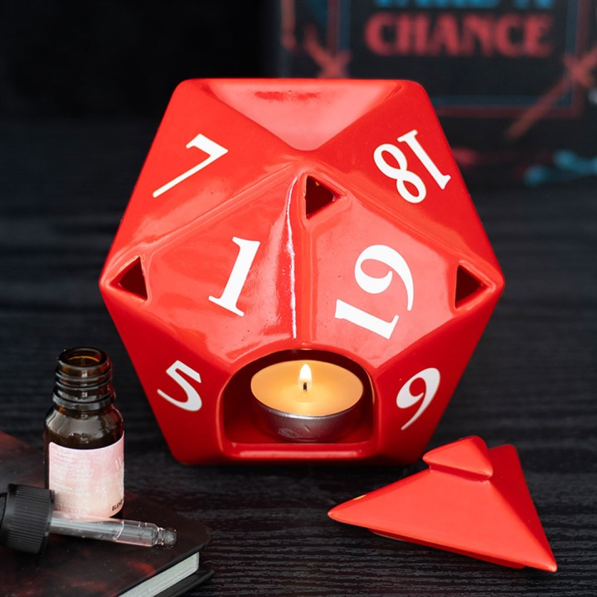 D20 Gaming Dice Shaped Oil Burner D20 Gaming Dice Shaped Oil Burner